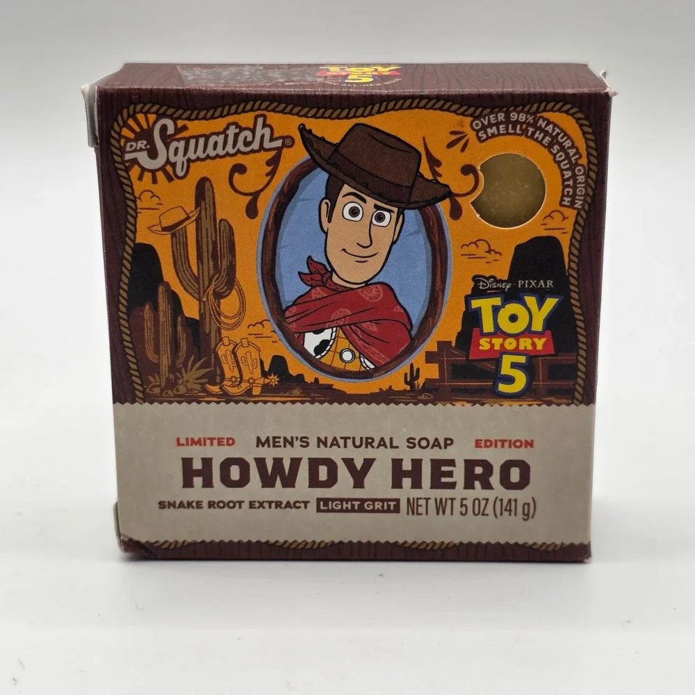 Dr Squatch Howdy Hero Toy Story 5 Limited Edition Mens Soap 5oz New Discontinued